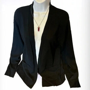 Love  Scarlett Black knit longsleeve cardigan sweater Sz L